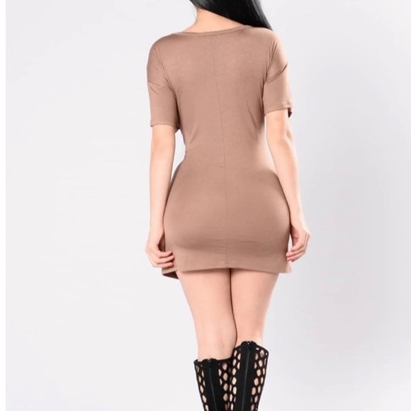 SOLD Mocha tunic dress - Picture 2 of 2